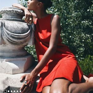 H&M Vibrant Red Sleeveless Mini Dress NWT